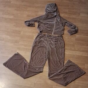 Glittery Velour Lounge Set